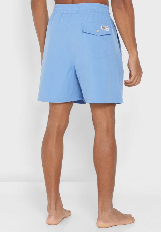 Modré pánské šortky Ralph Lauren Essential Swim Modré pánské šortky Ralph Lauren Essential Swim
