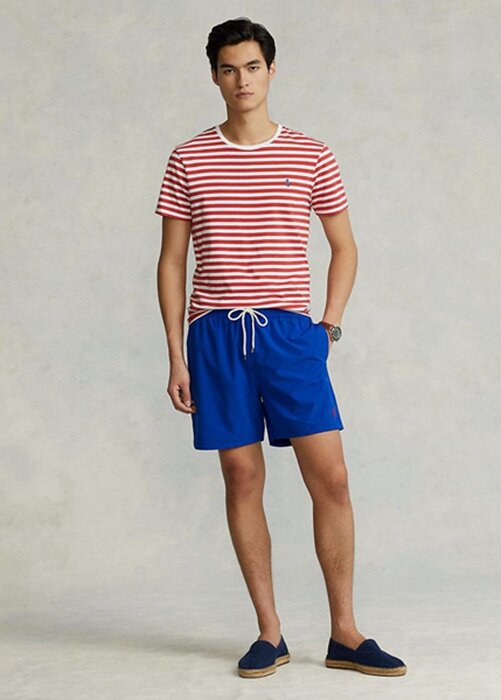 Modré pánské šortky Ralph Lauren Traveler Swimming Trunk Modré pánské šortky Ralph Lauren Traveler Swimming Trunk