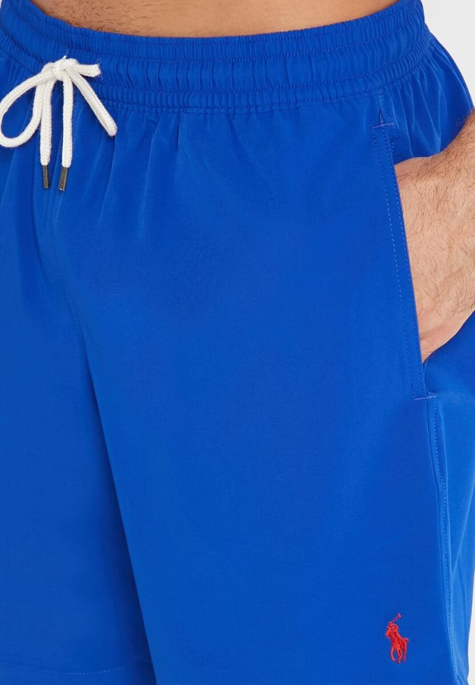 Modré pánské plavky se stahovací šňůrkou Ralph Lauren Modré pánské plavky se stahovací šňůrkou Ralph Lauren