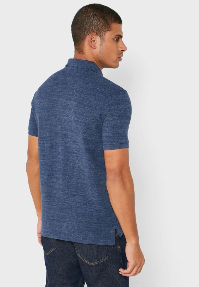 Modré pánské polokošile Ralph Lauren Basic Mesh Modré pánské polokošile Ralph Lauren Basic Mesh