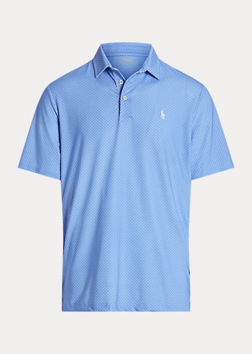Modré pánské polokošile Ralph Lauren Classic Fit Performance Modré pánské polokošile Ralph Lauren Classic Fit Performance
