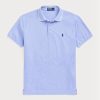 Modré pánské polokošile Slim Fit Birdseye značky Ralph Lauren Custom