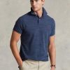 Modré pánské polokošile Slim Fit Mesh Polo od Ralph Lauren