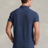 Modré pánské polokošile Slim Fit Mesh Polo od Ralph Lauren