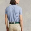 Modré pánské polokošile Slim Fit Mesh Polo od Ralph Lauren