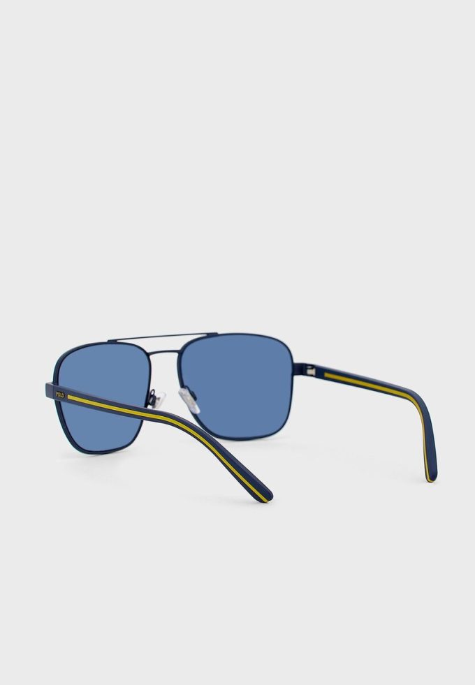 Modré pánské sluneční brýle Ralph Lauren 0Ph3138 Aviator