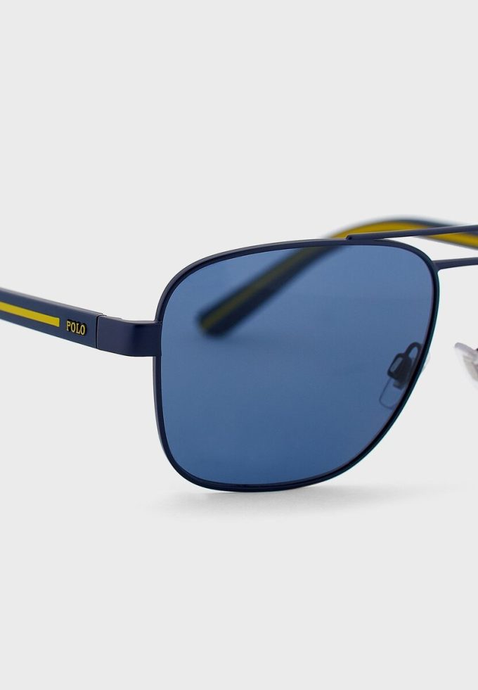 Modré pánské sluneční brýle Ralph Lauren 0Ph3138 Aviator