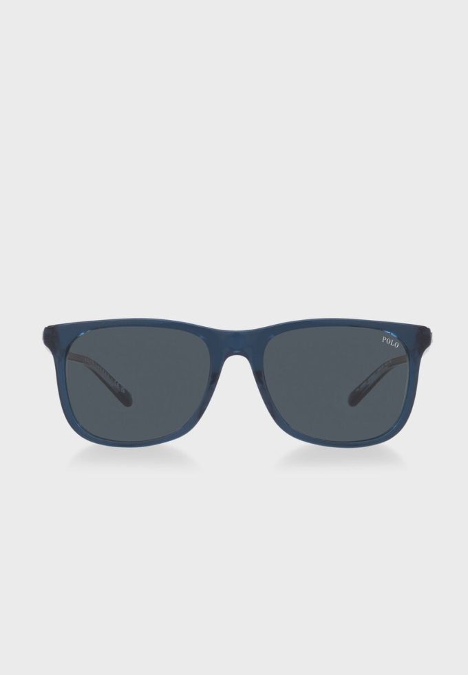 Modré pánské sluneční brýle Ralph Lauren 0Ph4186U Wayfarers