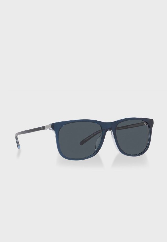 Modré pánské sluneční brýle Ralph Lauren 0Ph4186U Wayfarers