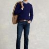 Modré pánské tenké strečové džíny Ralph Lauren Sullivan