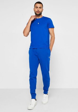 Modré pánské tepláky Ralph Lauren Essential