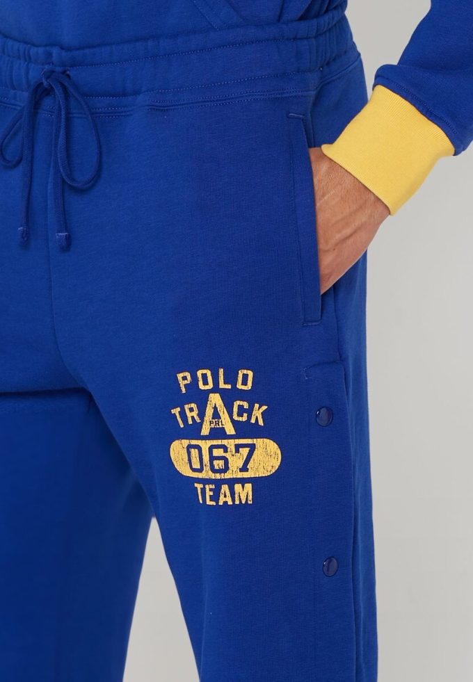 Modré pánské tepláky Ralph Lauren Essential