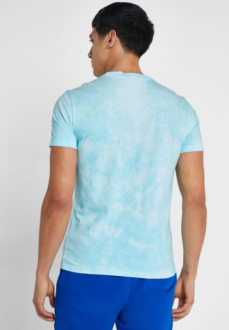 Modrá pánská trička Ralph Lauren Graphic Crew Neck