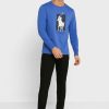 Modrá pánská trička Ralph Lauren Graphic Crew Neck Modrá pánská trička Ralph Lauren Graphic Crew Neck