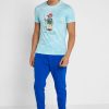Modrá pánská trička Ralph Lauren Graphic Crew Neck