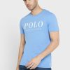 Modrá pánská trička Ralph Lauren Logo Crew Neck Modrá pánská trička Ralph Lauren Logo Crew Neck