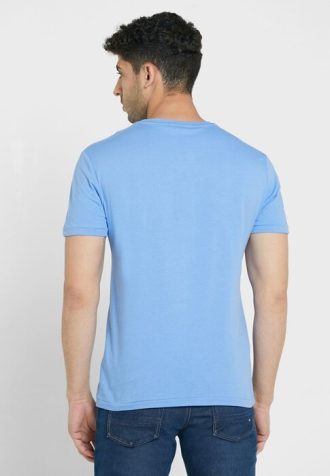 Modrá pánská trička Ralph Lauren Logo Crew Neck