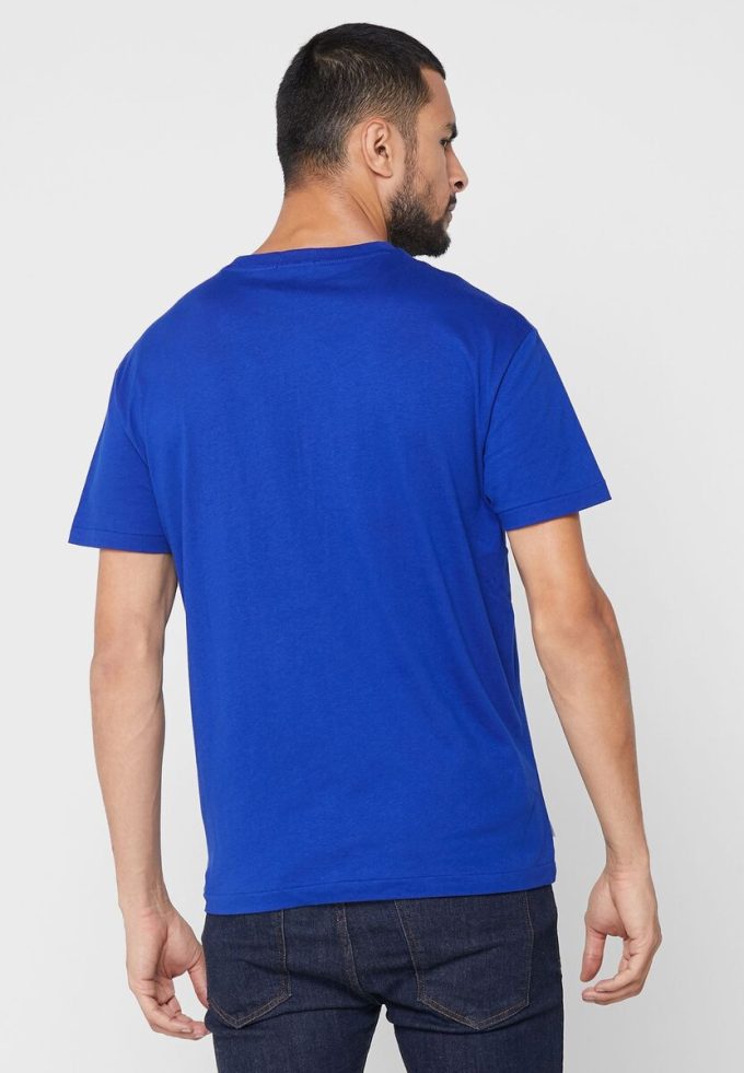 Modrá pánská trička Ralph Lauren Logo Crew Neck