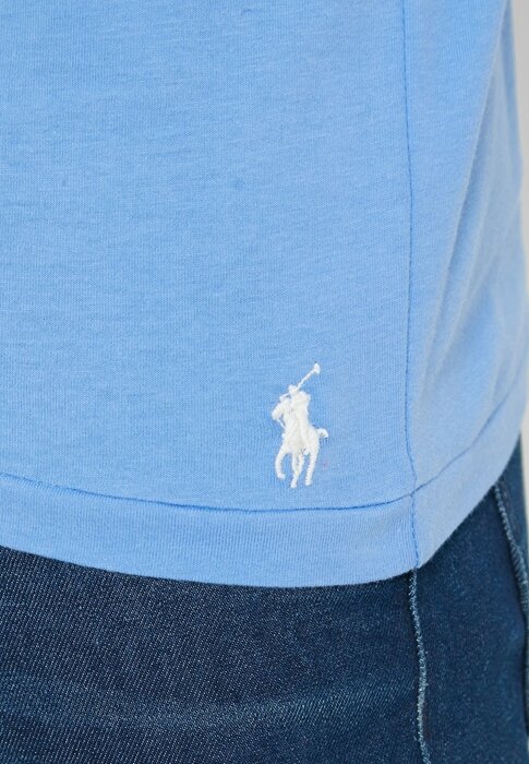 Modrá pánská trička Ralph Lauren Logo Crew Neck Modrá pánská trička Ralph Lauren Logo Crew Neck
