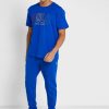 Modrá pánská trička Ralph Lauren Logo Crew Neck