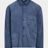 Modré pánské užitkové bundy Ralph Lauren Herringbone Twill Modré pánské užitkové bundy Ralph Lauren Herringbone Twill