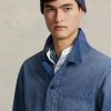 Modré pánské užitkové bundy Ralph Lauren Herringbone Twill Modré pánské užitkové bundy Ralph Lauren Herringbone Twill
