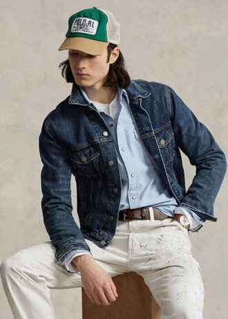 Modré pánské westernové košile Ralph Lauren Classic Fit Oxford Modré pánské westernové košile Ralph Lauren Classic Fit Oxford