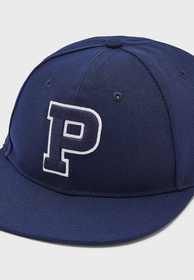 Modré pánské zakřivené čepice s logem Ralph Lauren