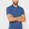 Modré pánské základní polokošile Ralph Lauren