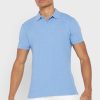 Modré pánské základní polokošile Ralph Lauren Modré pánské základní polokošile Ralph Lauren