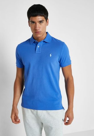 Modré pánské základní polokošile Ralph Lauren Modré pánské základní polokošile Ralph Lauren