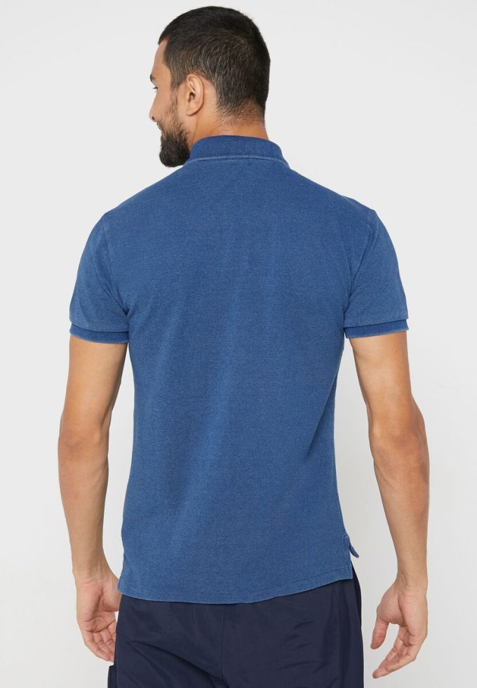 Modré pánské základní polokošile Ralph Lauren