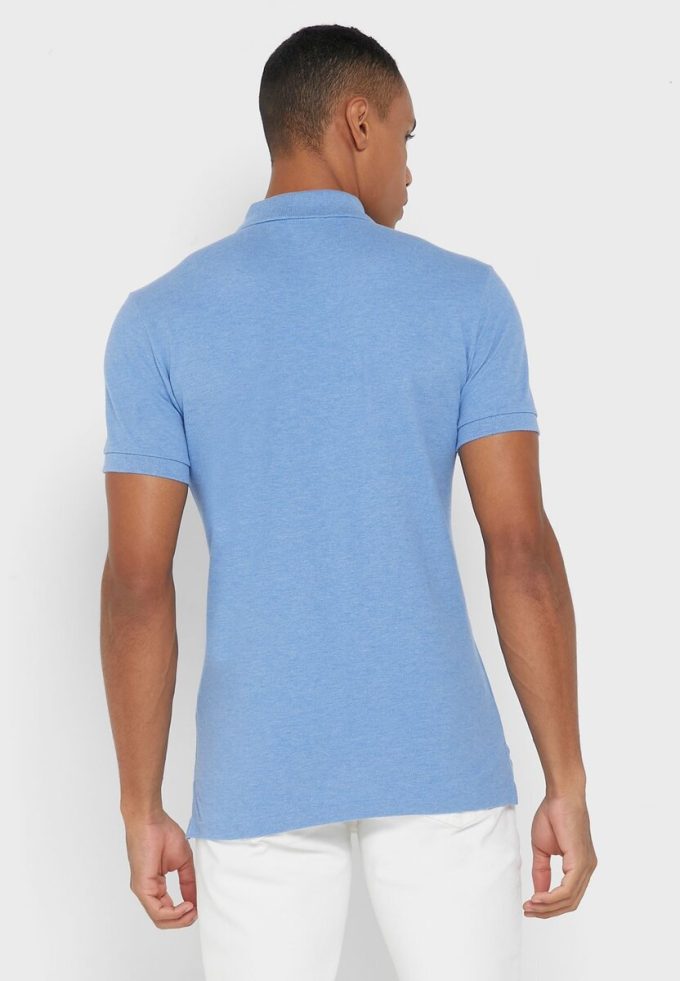 Modré pánské základní polokošile Ralph Lauren Modré pánské základní polokošile Ralph Lauren