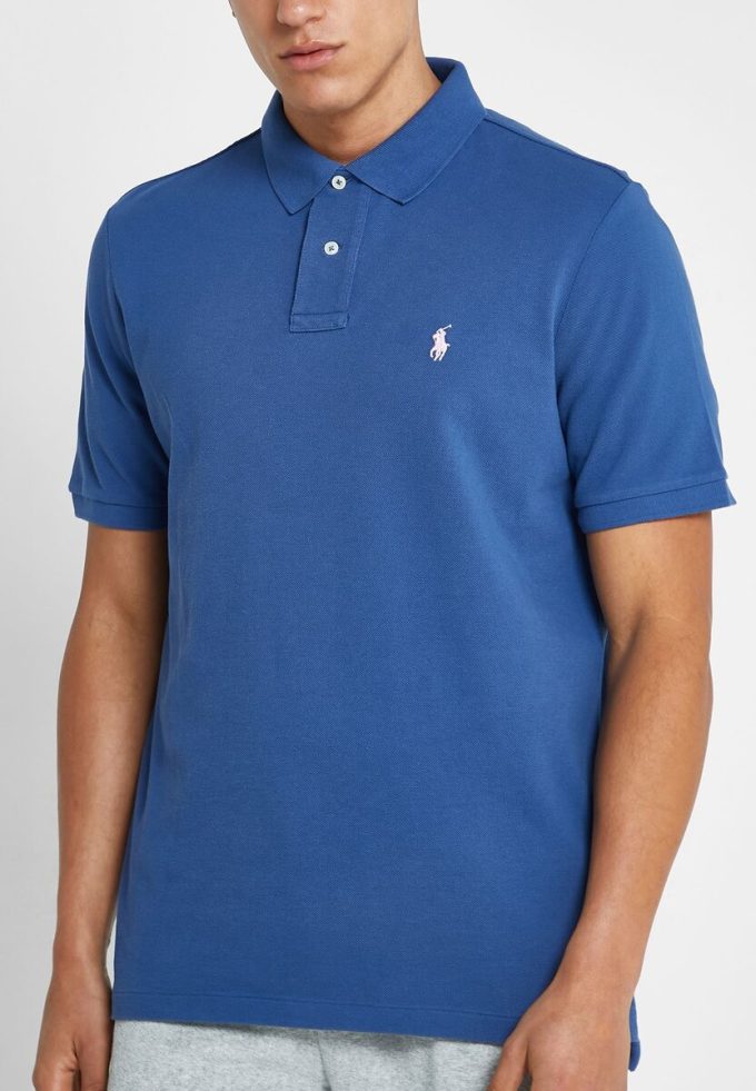 Modré pánské základní polokošile Ralph Lauren Modré pánské základní polokošile Ralph Lauren