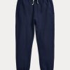Navy dámské fleecové tepláky Ralph Lauren