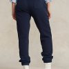 Navy dámské fleecové tepláky Ralph Lauren