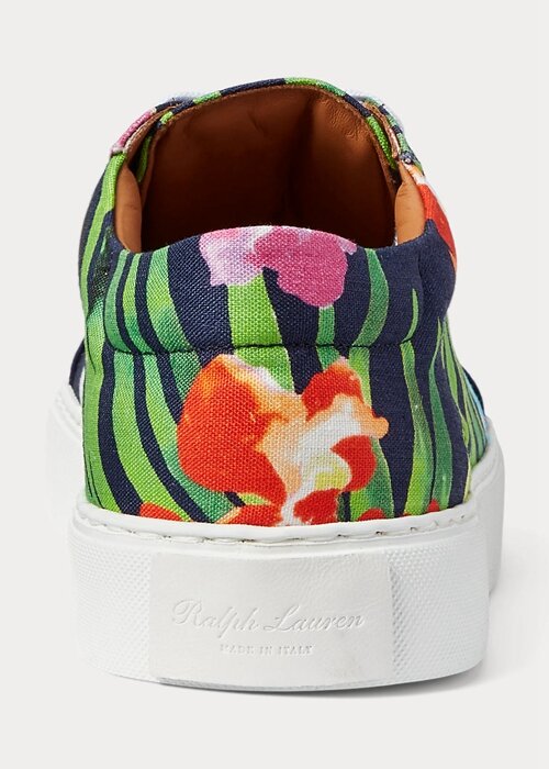 Navy Multicolor Pánské Ralph Lauren Severn Květinové plátěné tenisky Navy Multicolor Pánské Ralph Lauren Severn Květinové plátěné tenisky