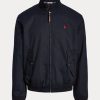 Navy pánské bavlněné keprové bundy Ralph Lauren Navy pánské bavlněné keprové bundy Ralph Lauren