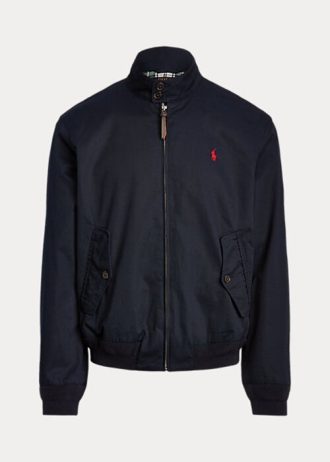 Navy pánské bavlněné keprové bundy Ralph Lauren