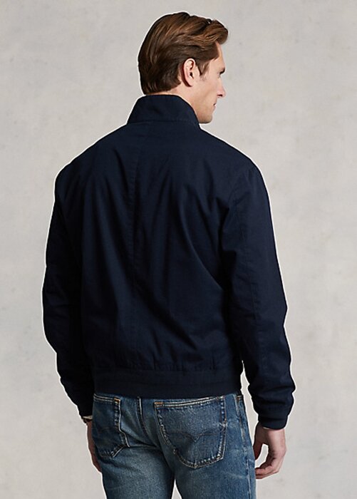 Navy pánské bavlněné keprové bundy Ralph Lauren Navy pánské bavlněné keprové bundy Ralph Lauren