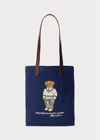 Navy pánské crossbody kabelky Ralph Lauren Polo Bear Twill