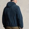 Navy pánské džínové bundy s kapucí Ralph Lauren Navy pánské džínové bundy s kapucí Ralph Lauren