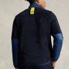 Navy pánské fleecové bundy Ralph Lauren Pile Navy pánské fleecové bundy Ralph Lauren Pile