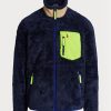 Navy pánské hybridní bundy Ralph Lauren proti větru Navy pánské hybridní bundy Ralph Lauren proti větru