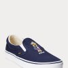 Navy pánské nazouvací tenisky Ralph Lauren Keaton Polo Bear Navy pánské nazouvací tenisky Ralph Lauren Keaton Polo Bear