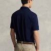 Navy pánské polokošile Ralph Lauren Stretch Mesh na zip