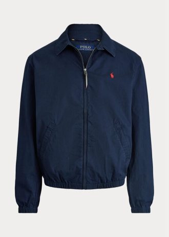 Navy pánské popelínové bundy Ralph Lauren Bayport