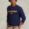 Navy pánská sportovní fleecová mikina Ralph Lauren Polo Navy pánská sportovní fleecová mikina Ralph Lauren Polo
