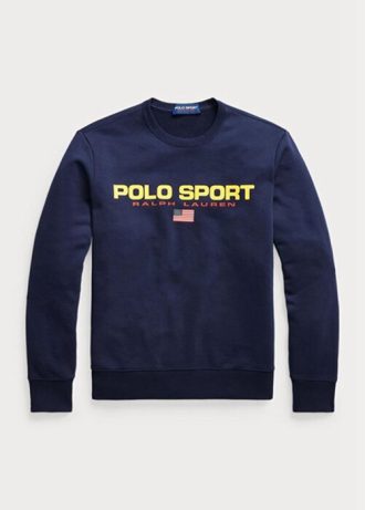 Navy pánská sportovní fleecová mikina Ralph Lauren Polo