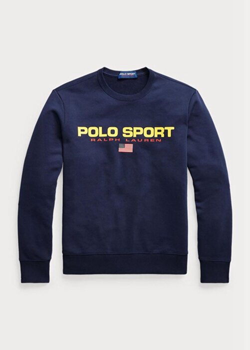 Navy pánská sportovní fleecová mikina Ralph Lauren Polo Navy pánská sportovní fleecová mikina Ralph Lauren Polo